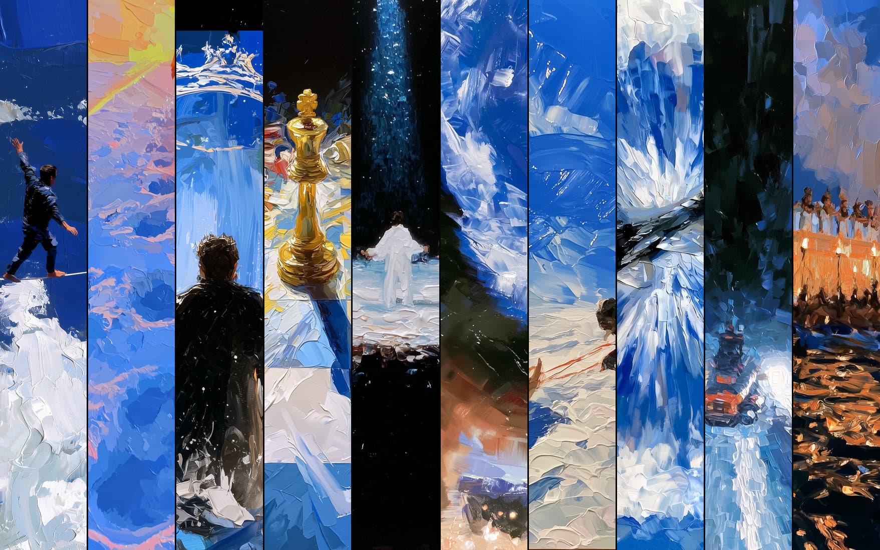 No One Coming, 10 paintings
