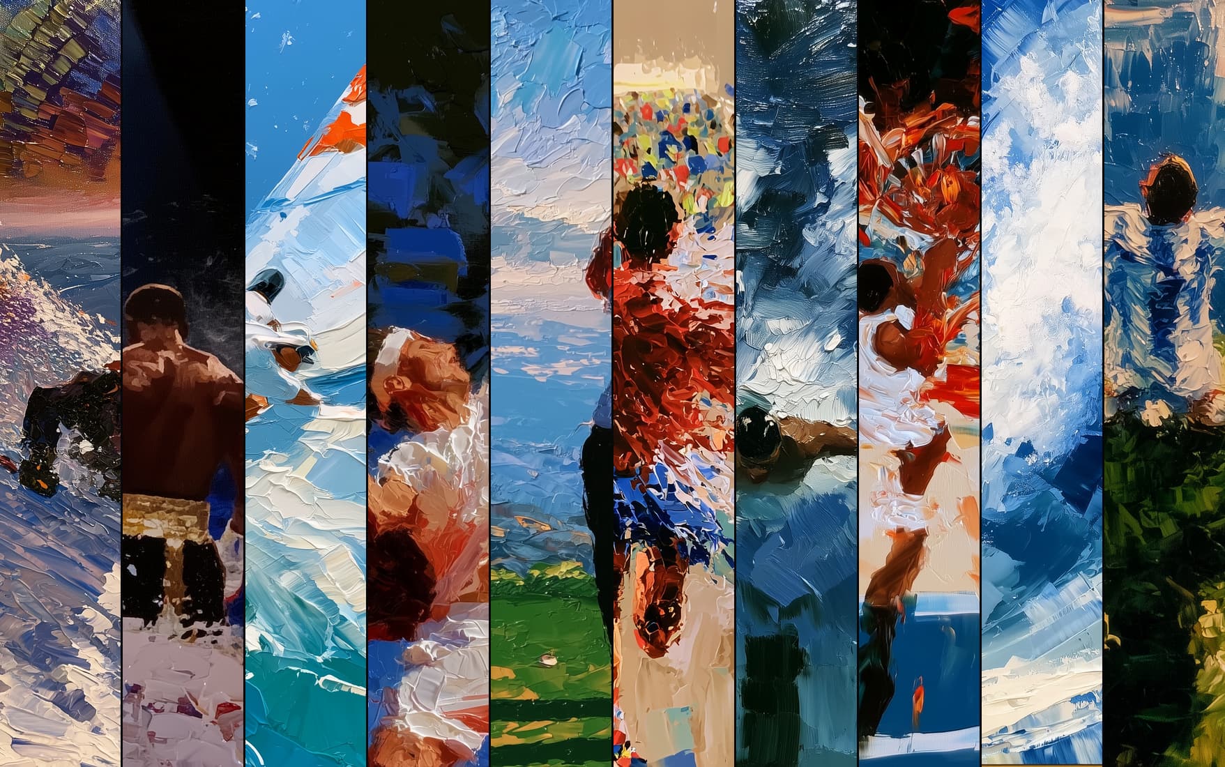 The Arena, 10 paintings